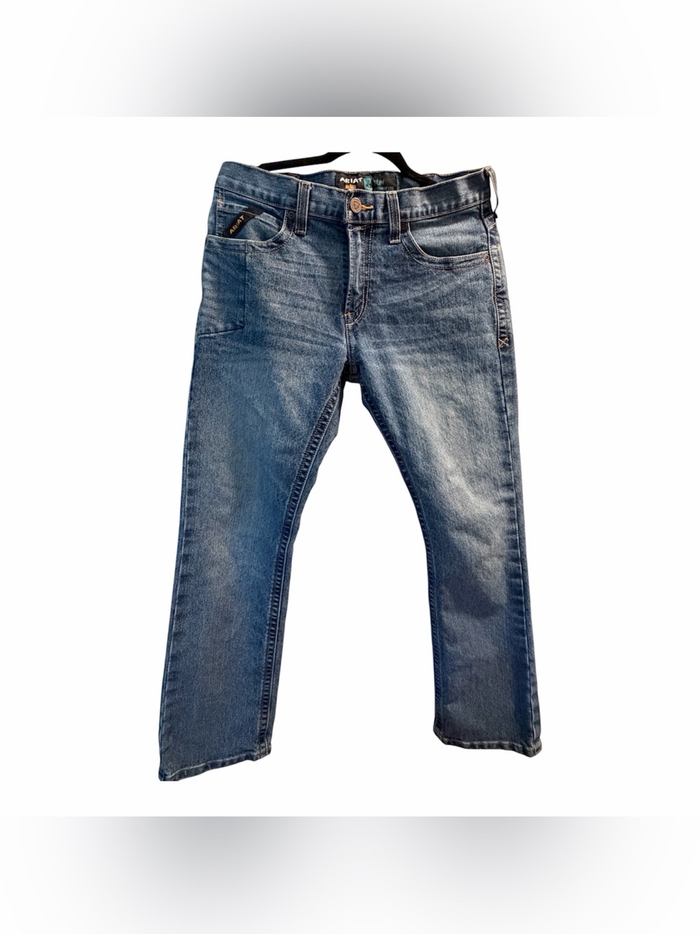 Ariat Rebar M5 Jeans Men's 32x32 Blue Durastretch Straight Leg.